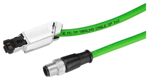 6XV1871-5TH20 IE connecting cable M12-180/IE FC RJ45 Plug-145; IE FC Trailing cable GP pre-assembled with M12 connector (D-coded) and IE FC R