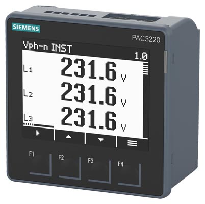 7KM3220-1BA01-1EA0 SENTRON PAC3220 ENERJİ ANALİZÖRÜ (22-65V DC +/- %10)