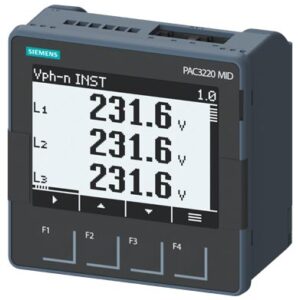 7KM3220-2BA01-1JA0 SENTRON PAC3220 ENERJİ ANALİZÖRÜ - MID SERTİFİKALI