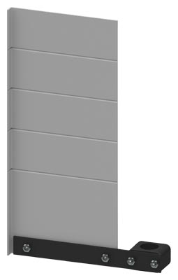 8WD4408-0FA labeling panel, with fixing accessories, for mounting on pipe, accessories for signaling columns, with diameters 50 mm and 70 m