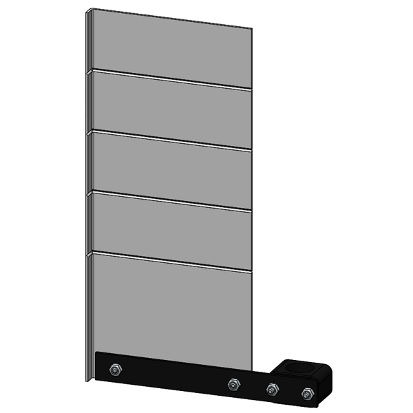 8WD4408-0FA labeling panel, with fixing accessories, for mounting on pipe, accessories for signaling columns, with diameters 50 mm and 70 m - Görsel 3