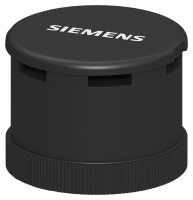 8WD4420-0EA2 Siren element, multi-tone 102 dB, 8 tones + adjustable volume, black, 24 V AC/DC, diameter 70 mm