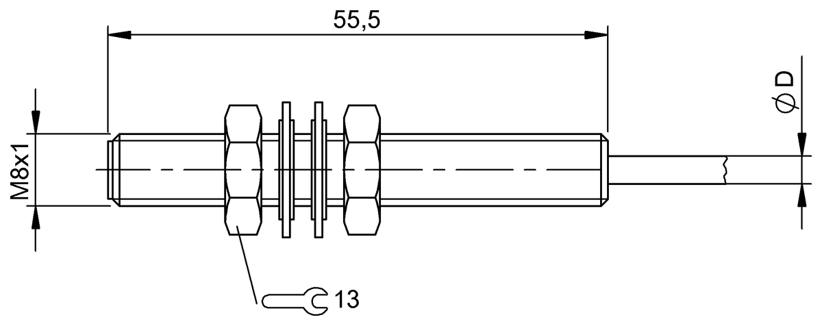 BES04TA - BES 516-324-SA8-10 (Endüktif yakınlık anahtarları) - Görsel 2