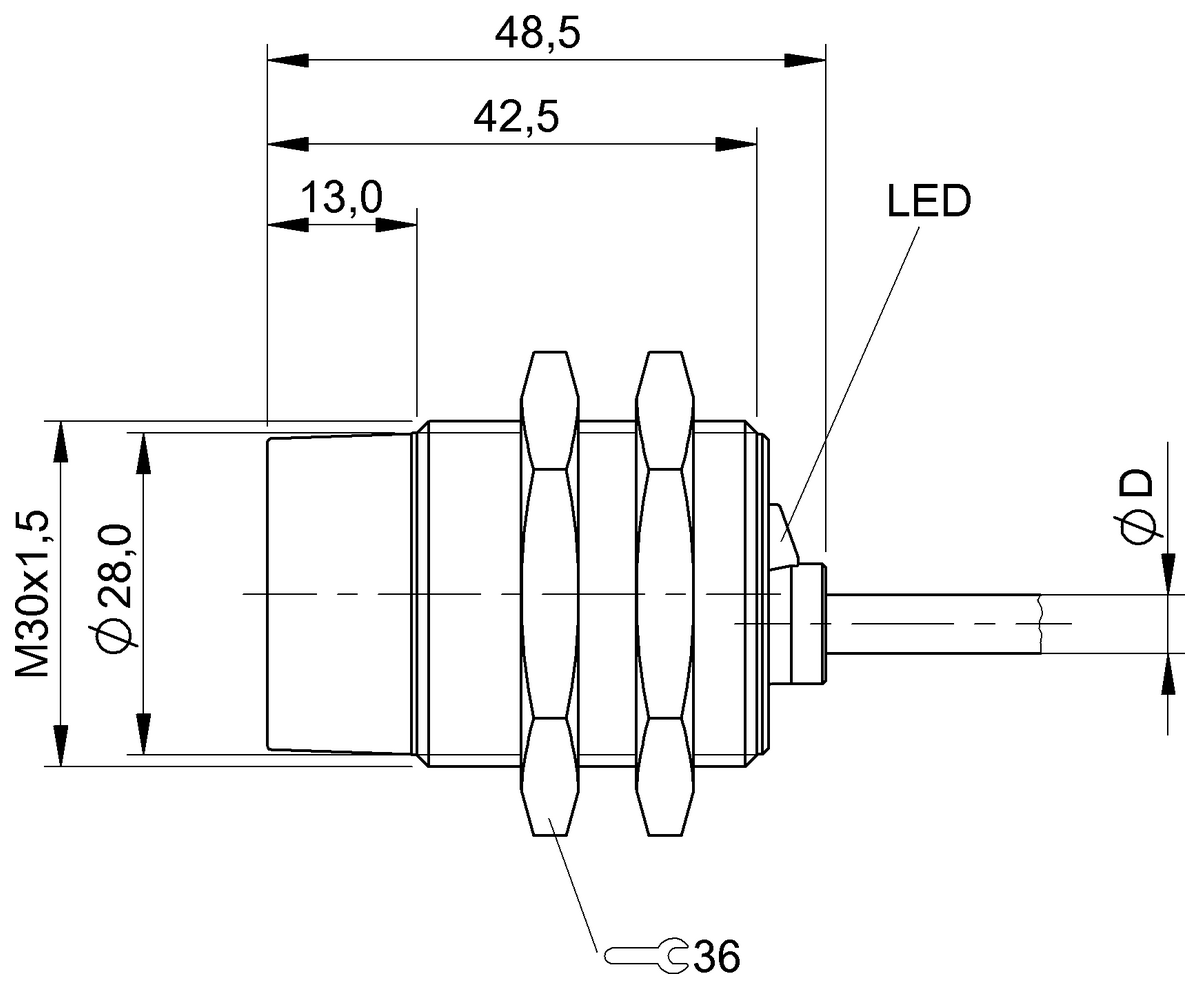 BES00LW - BES 516-3029-E4-Y-02 (Endüktif yakınlık anahtarları) - Görsel 2