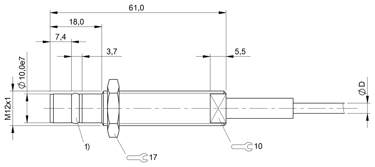 BES02RJ - BES 516-300-S135-D-PU-10 (Yüksek basınca dayanıklı endüktif sensörler) - Görsel 2