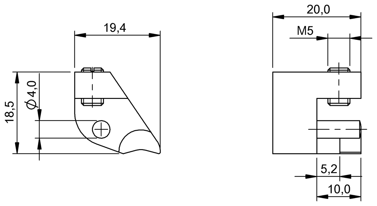 BAM00KW - BMF 21-HW-11 (Manyetik sensörler için montaj braketleri) - Görsel 2
