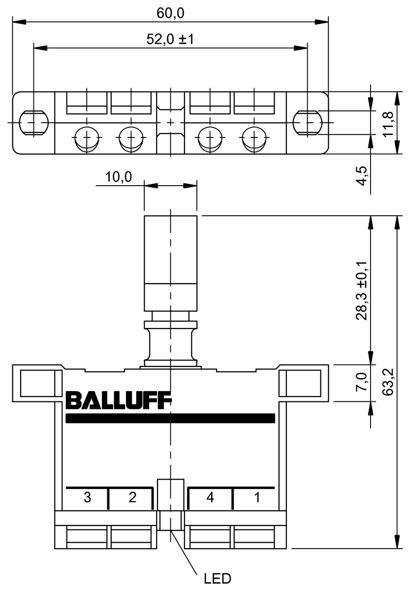 BES02ML - BES 517-108-RK (Endüktif tek konumlu limit sviçleri) - Görsel 2