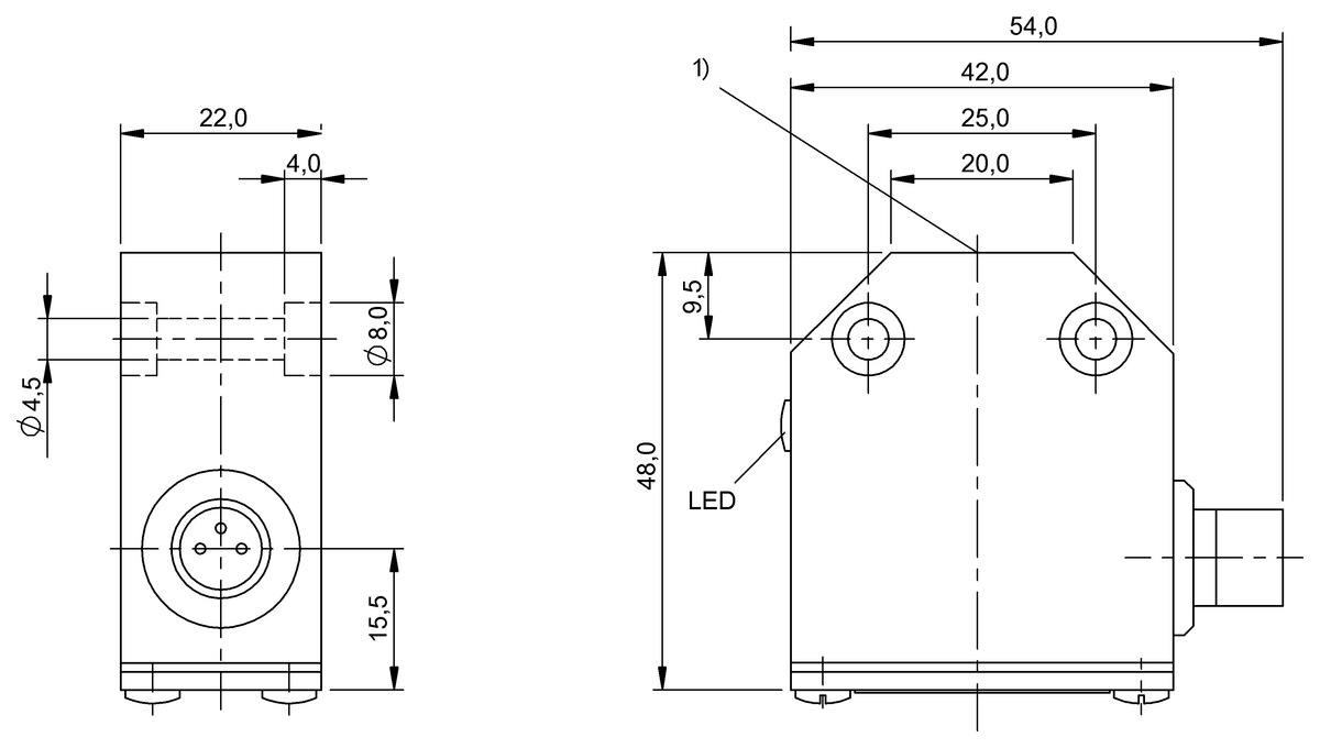BES01FA - BES 516-346-H2-C-S9 (Endüktif tek konumlu limit sviçleri) - Görsel 2