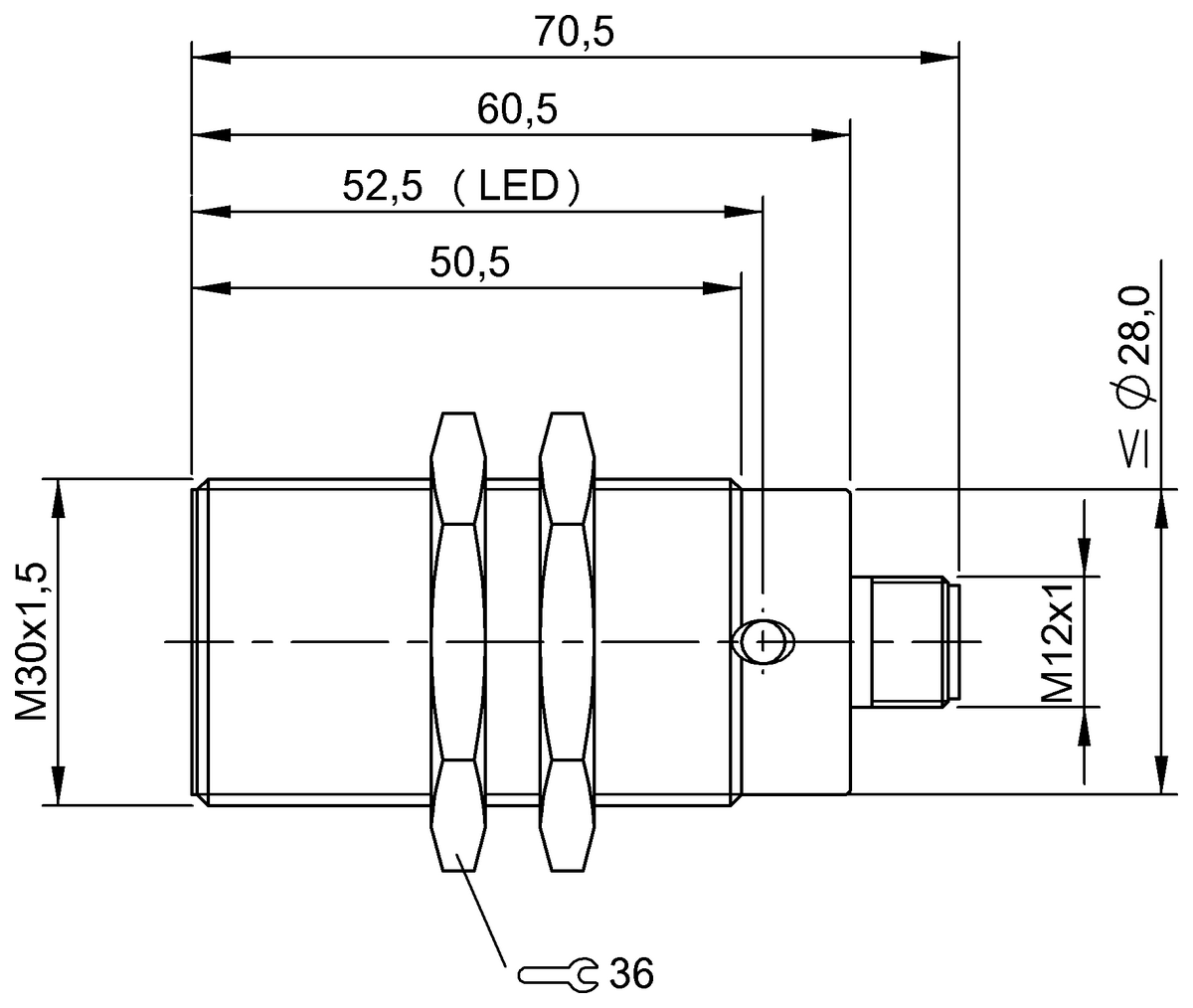 BES02EA - BES 515-215-E5-E-S27 (Endüktif yakınlık anahtarları) - Görsel 2