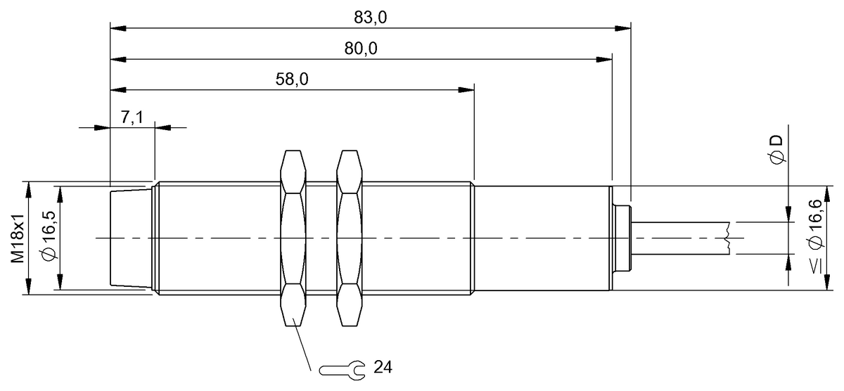 BAW0004 - BAW 018-PF-1-K-03 (Endüktif mesafe sensörleri) - Görsel 2