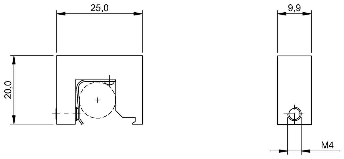 BAM00MR - BMF 32-HW-12 (Manyetik sensörler için montaj braketleri) - Görsel 2