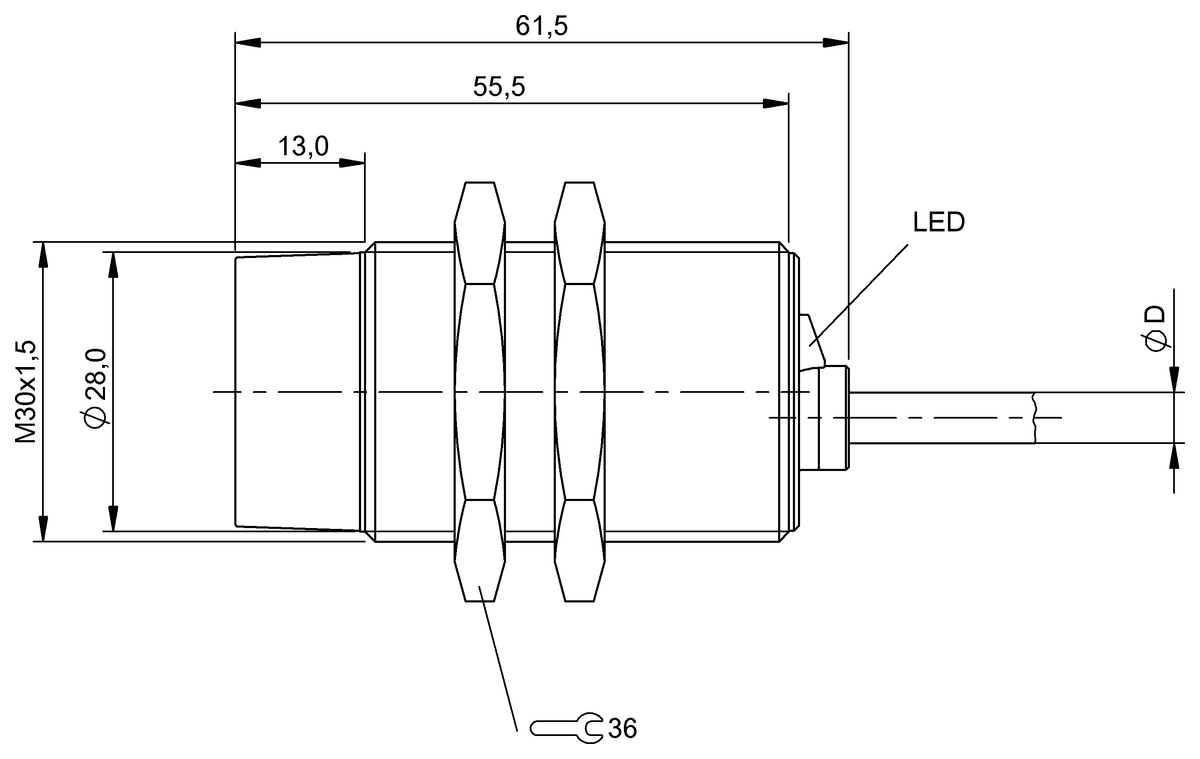 BES02AF - BES 516-218-E4-E-03 (Endüktif yakınlık anahtarları) - Görsel 2