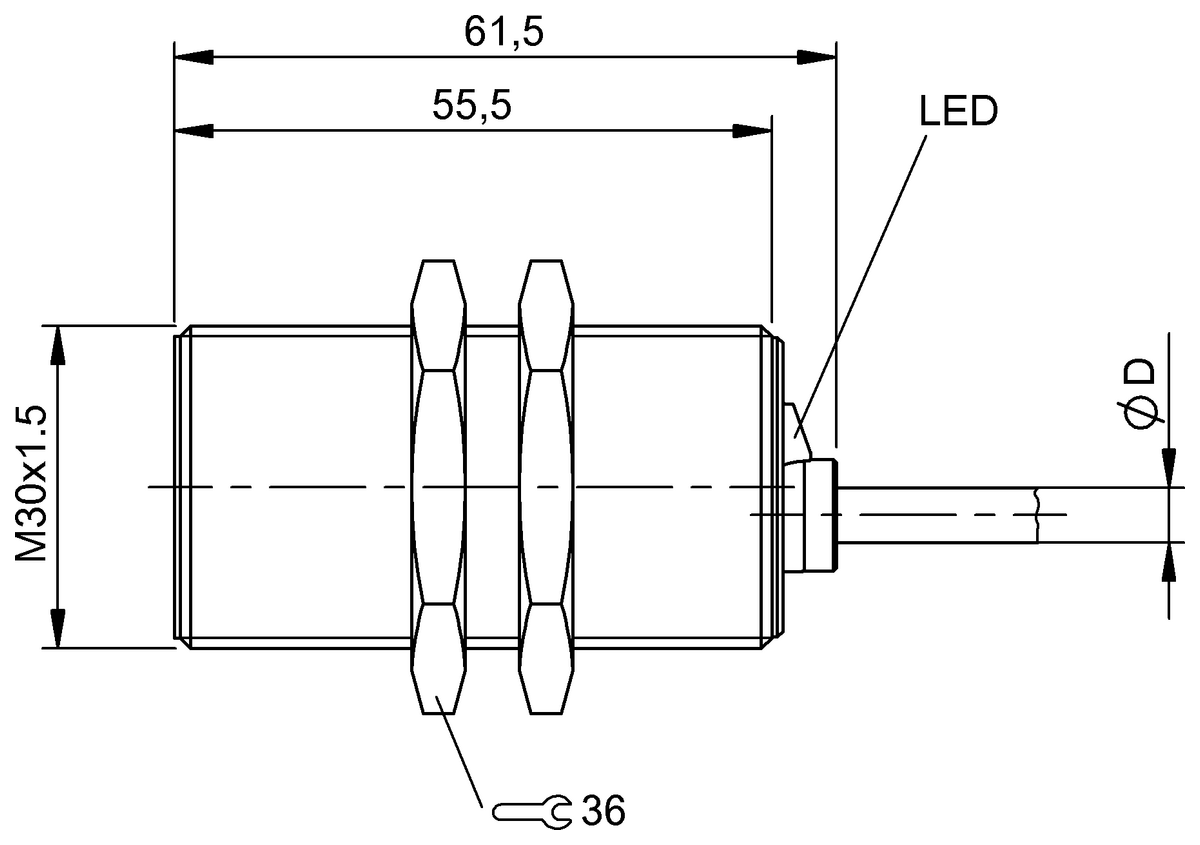 BES037W - BES 516-418-SA7-L-03 (Endüktif yakınlık anahtarları) - Görsel 2