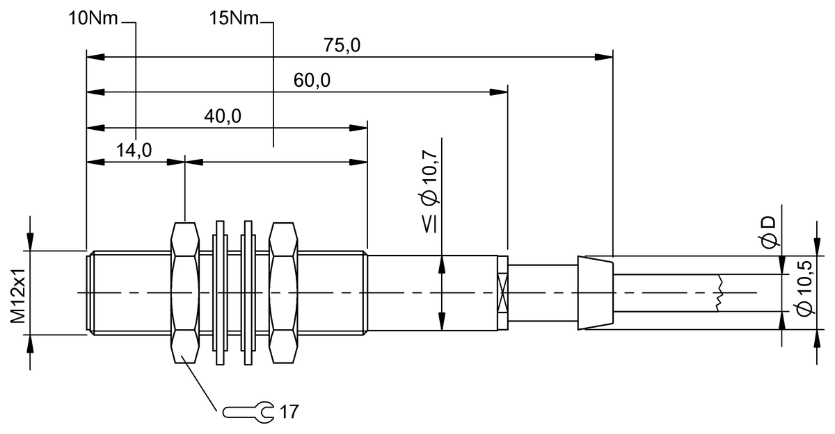 BES0361 - BES 516-329-SA14-AO-X-03 (Yüksek sıcaklığa dayanıklı endüktif sensörler) - Görsel 2