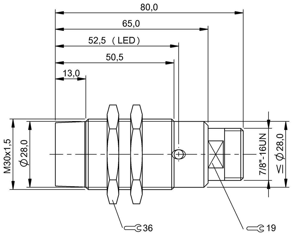 BES02AM - BES 516-218-E5-E-S5 (Endüktif yakınlık anahtarları) - Görsel 2