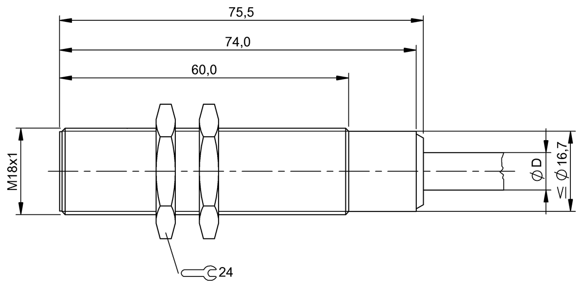 BES02H4 - BES 516-105-SA1-05 (Yüksek sıcaklığa dayanıklı endüktif sensörler) - Görsel 2