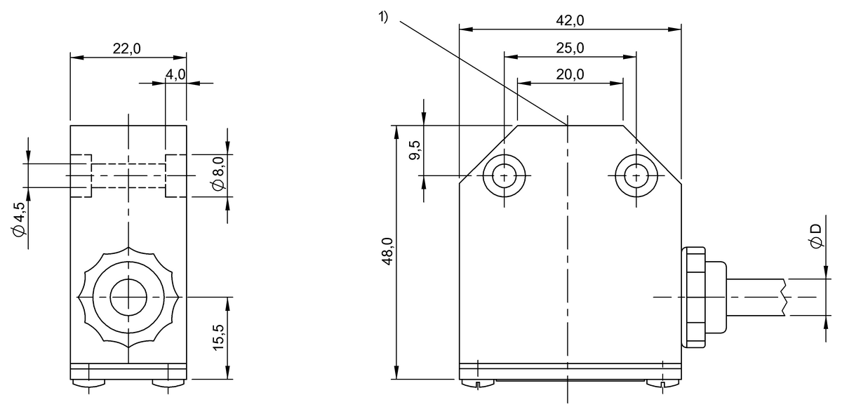 BES02C0 - BES 516-422-H2-X-PU-05 (Endüktif tek konumlu limit sviçleri) - Görsel 2