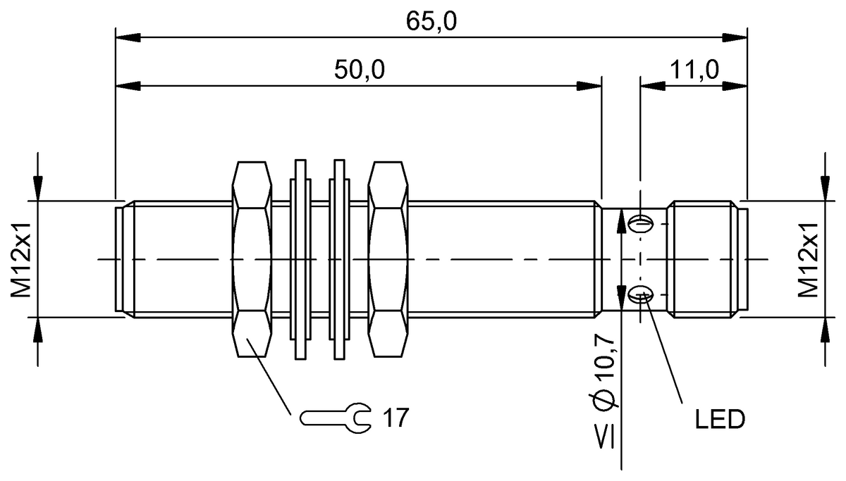 BAW0050 - BAW M12MI-UAC20B-S04G-515 (Endüktif mesafe sensörleri) - Görsel 2