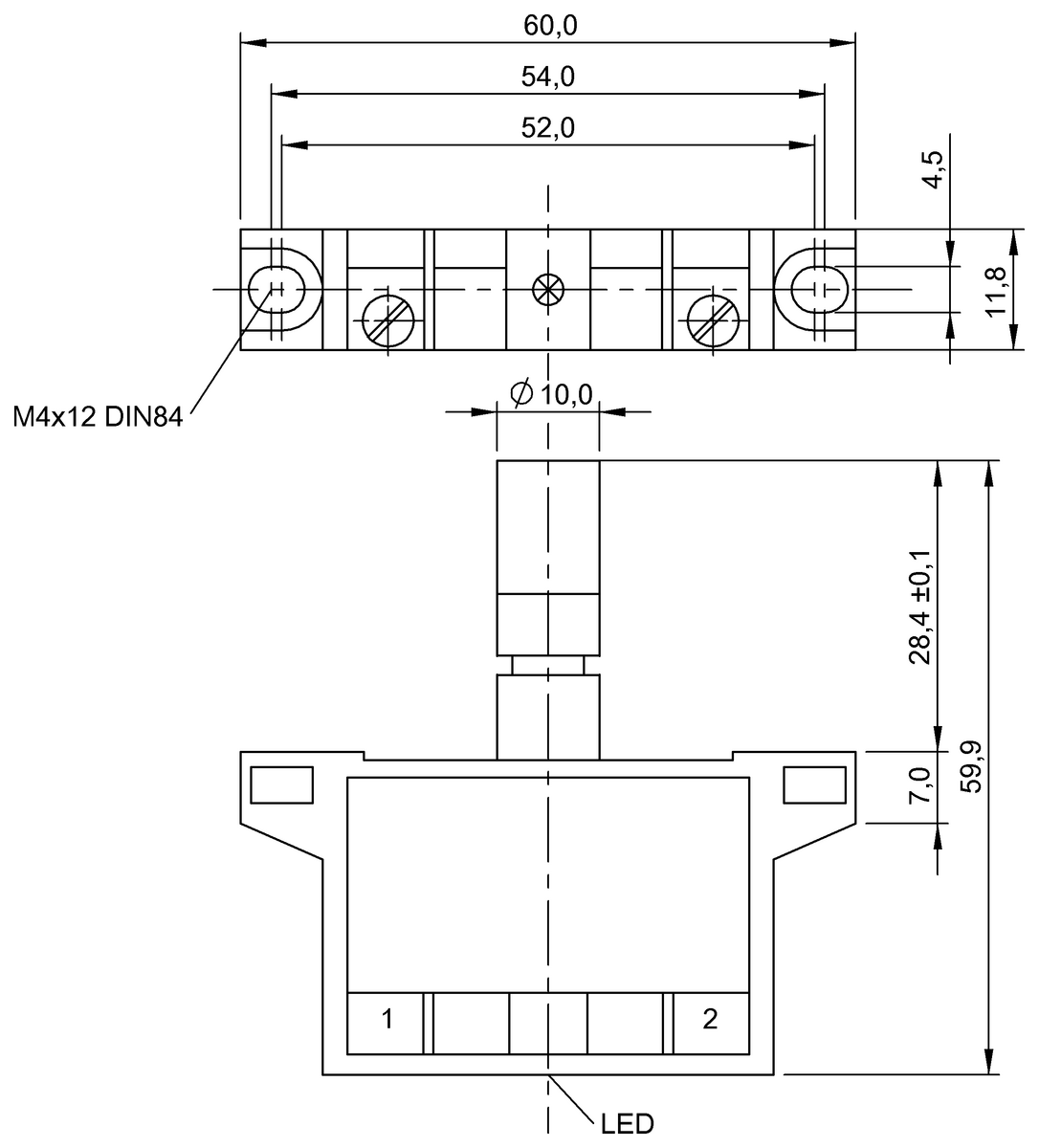 BES02N2 - BES 517-561-H-RK (Endüktif tek konumlu limit sviçleri) - Görsel 2