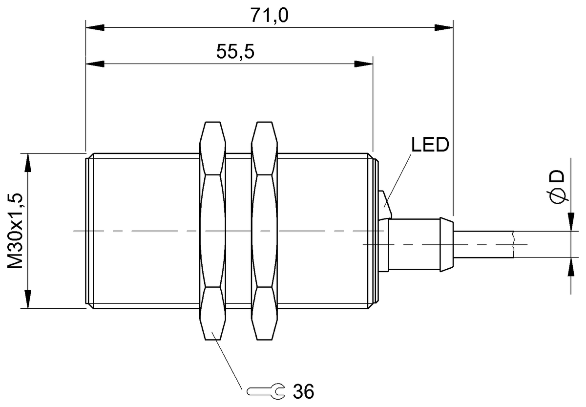 BES029Y - BES 516-215-E6-E-05 (Endüktif yakınlık anahtarları) - Görsel 2