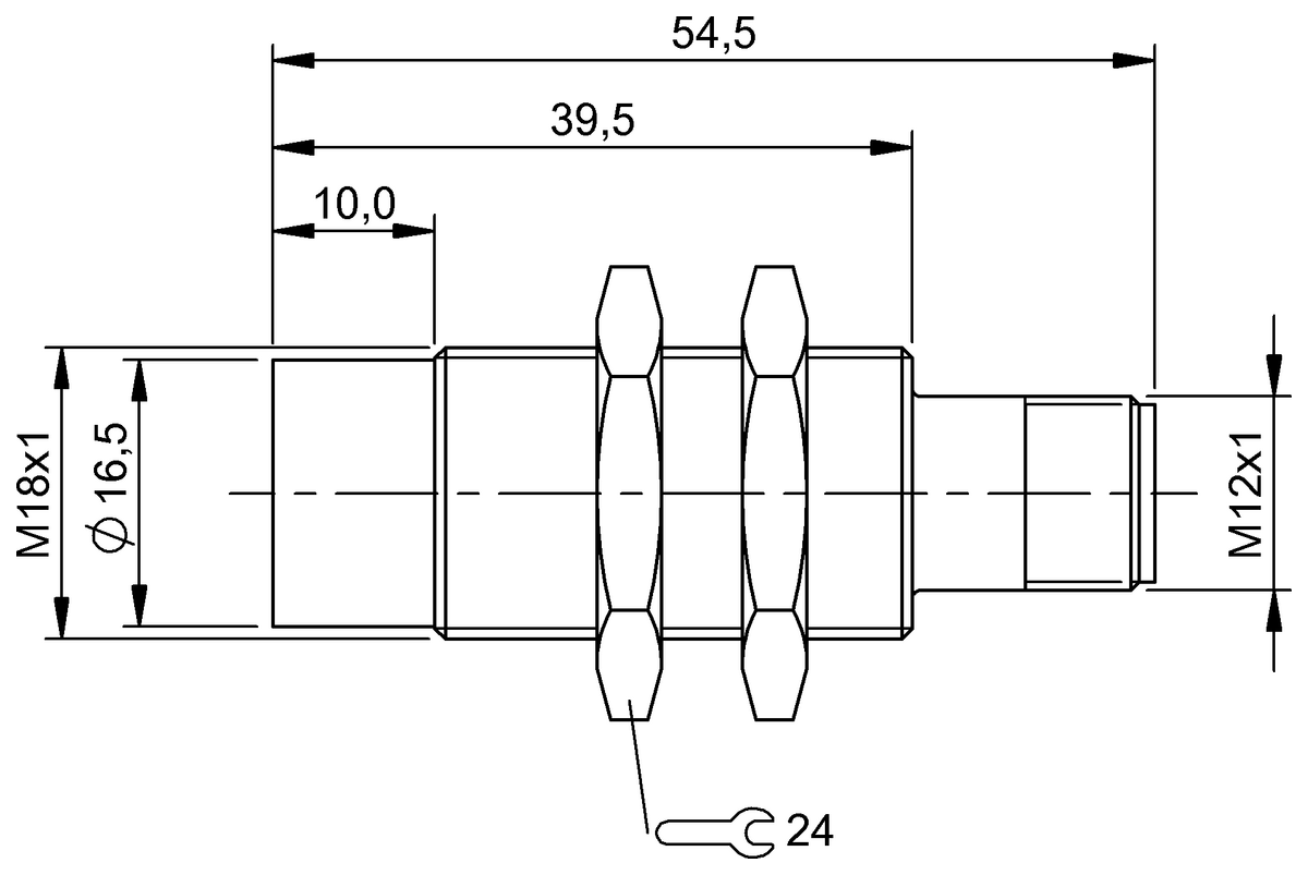 BES0442 - BES M18EE1-PSY80F-S04G-L01 (Yıkanabilir ve hijyenik endüktif sensörler) - Görsel 2