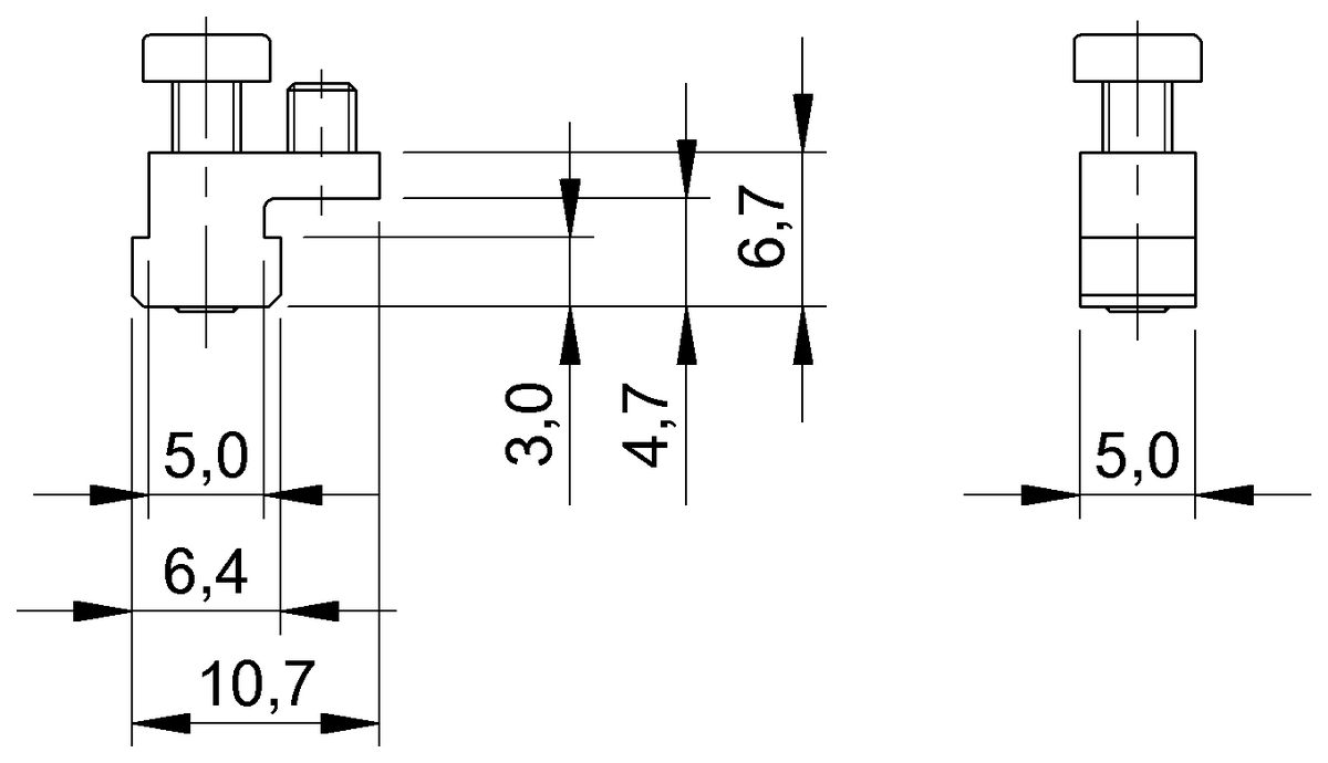 BAM00LH - BMF 305-HW-17 (Manyetik sensörler için montaj braketleri) - Görsel 2