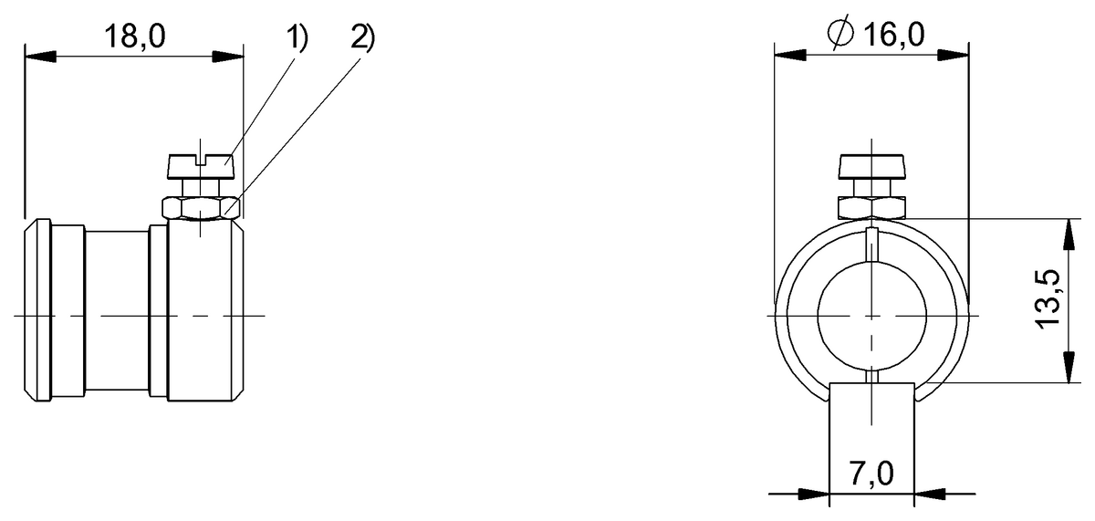 BAM00KR - BMF 10E-HW-19 (Manyetik sensörler için montaj braketleri) - Görsel 2
