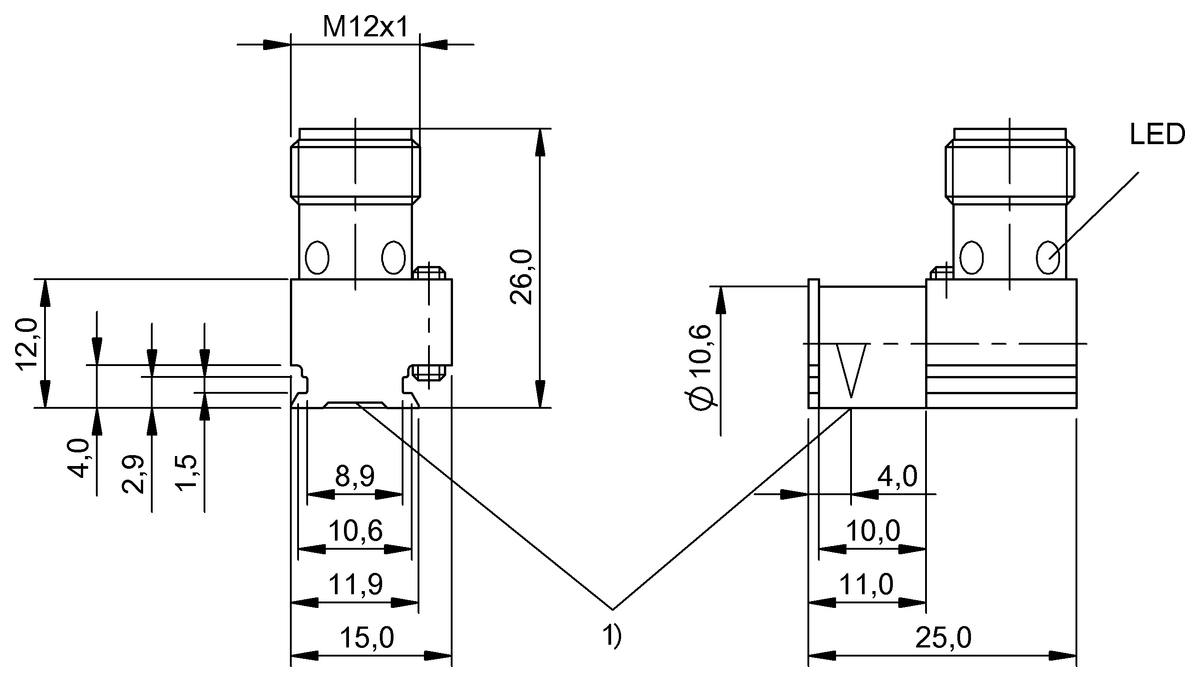 BMF008A - BMF 32M-PS-W-2-S4 (Birden fazla slot şekli için manyetik alan sensörlerimiz) - Görsel 2