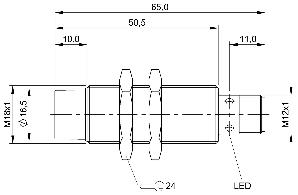 BES01R0 - BES M18EL-POC12E-S04G (Endüktif Faktör 1 sensörler) - Görsel 2