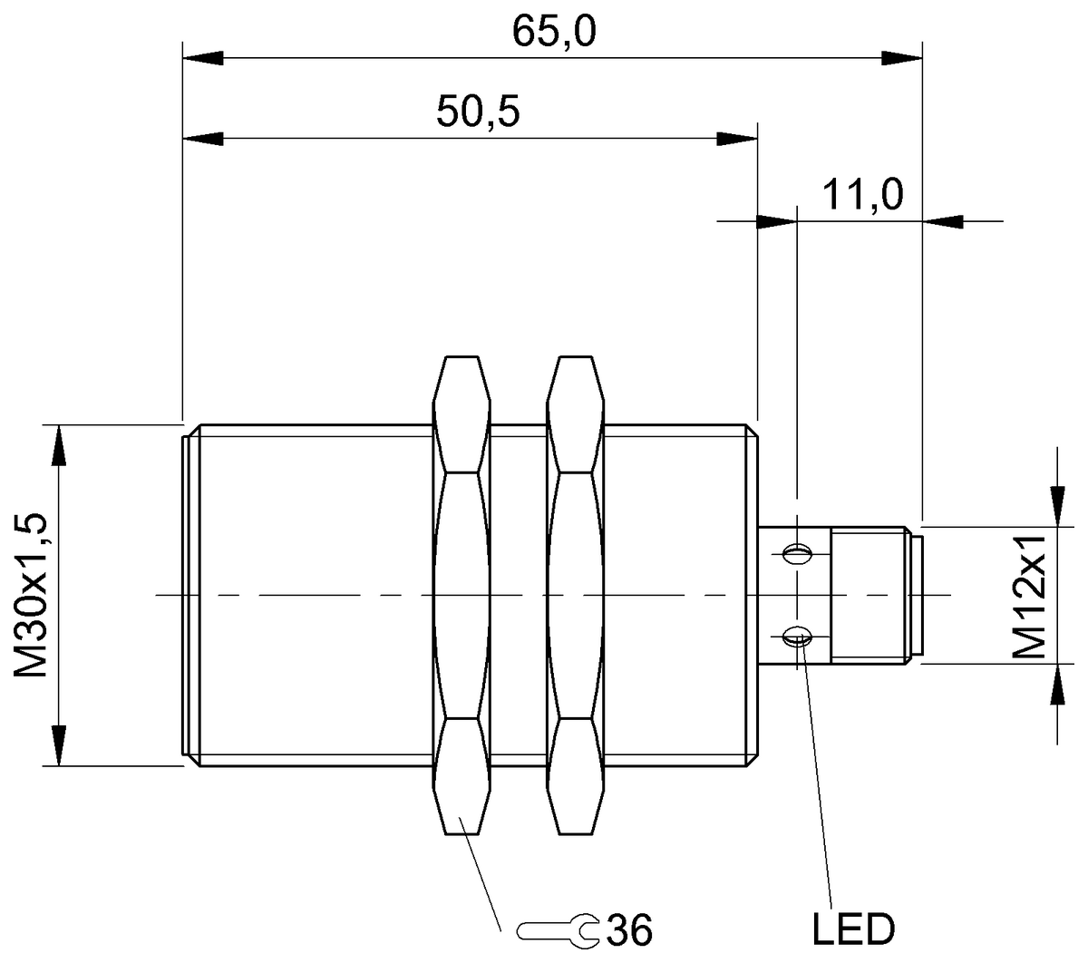 BES00A3 - BES M30MI-PSC10B-S04G (Endüktif yakınlık anahtarları) - Görsel 2