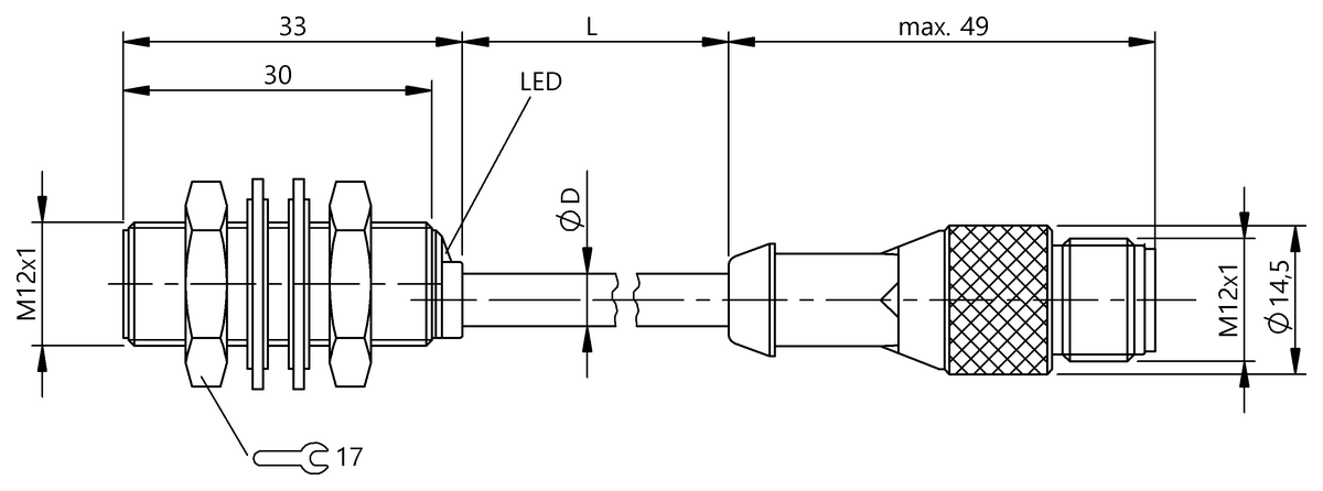 BES055K - BES M12MD-PSC20B-BP00,3-GS04 (Endüktif yakınlık anahtarları) - Görsel 2