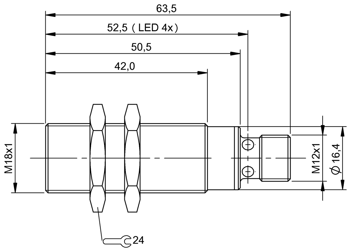 BES02Y9 - BES M18MG1-PSC12B-S04G (Endüktif yakınlık anahtarları) - Görsel 2