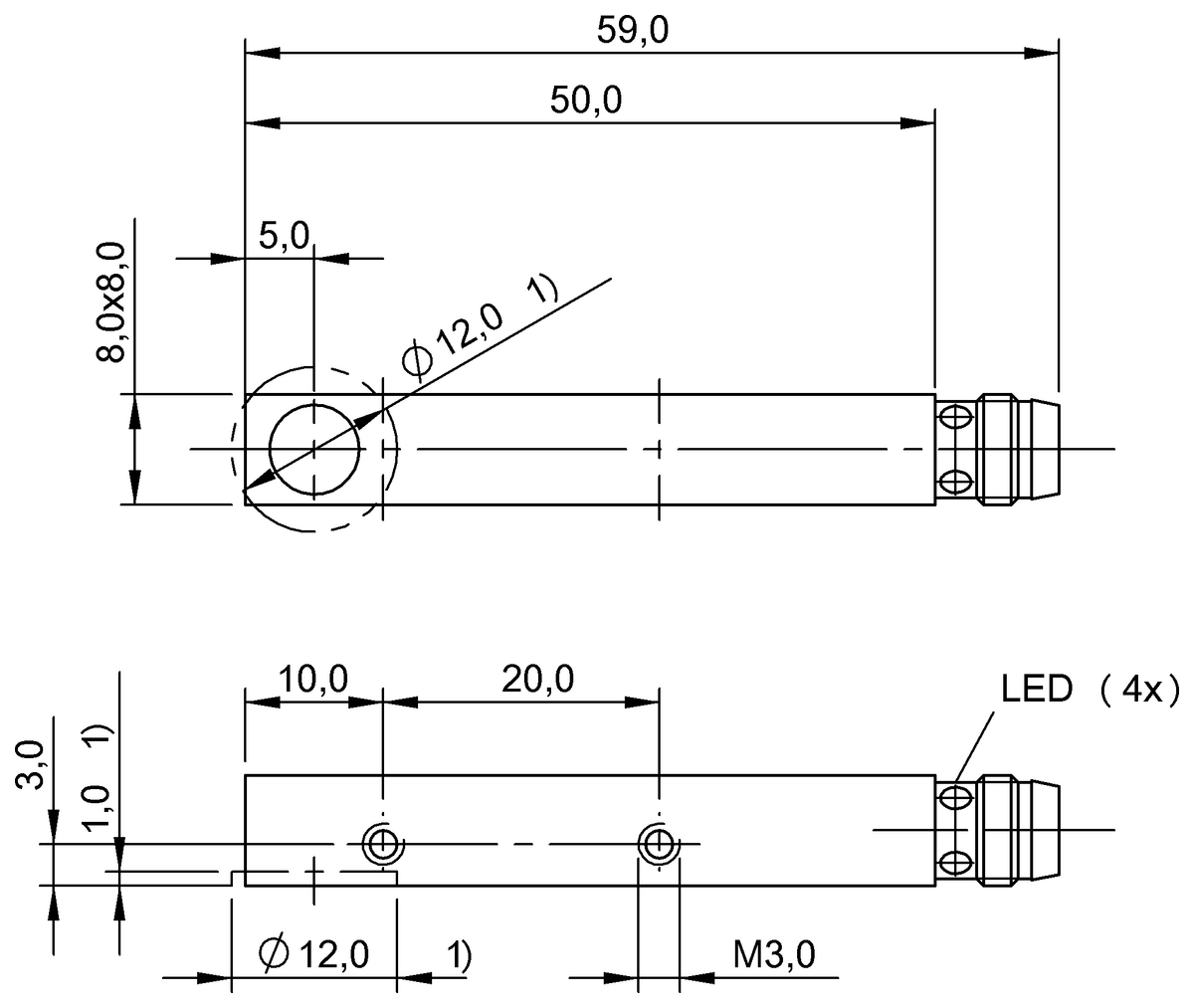 BES02YN - BES Q08MG-NSC30B-S49G (Endüktif yakınlık anahtarları) - Görsel 2