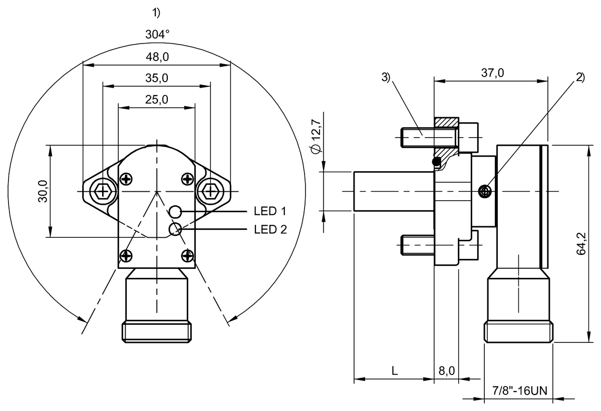 BHS0042 - BES 516-300-S295/2.062"-S5 (Yüksek basınca dayanıklı endüktif sensörler) - Görsel 2