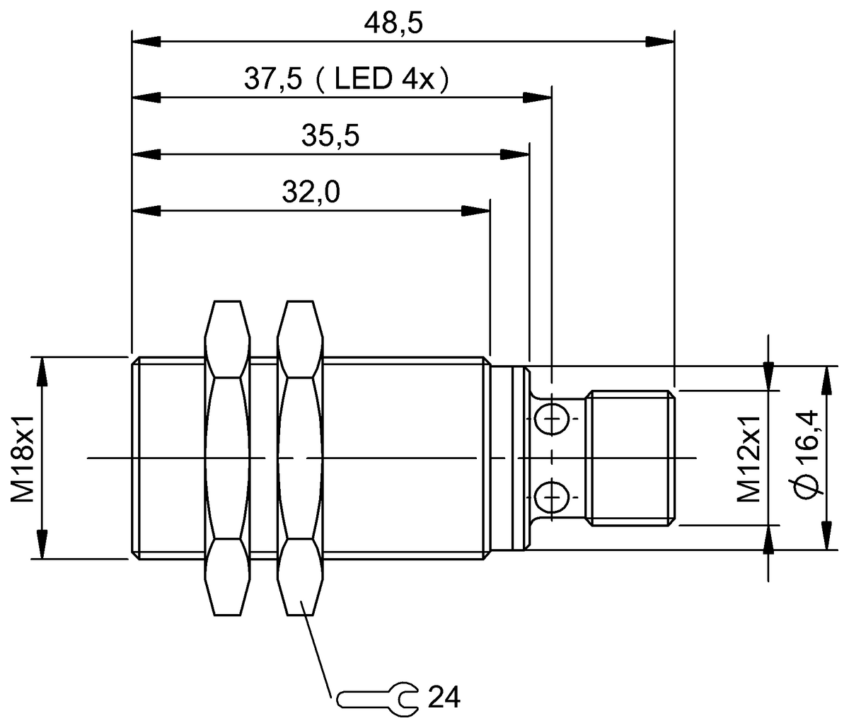 BES02Y4 - BES M18MD1-NSC12B-S04G (Endüktif yakınlık anahtarları) - Görsel 2