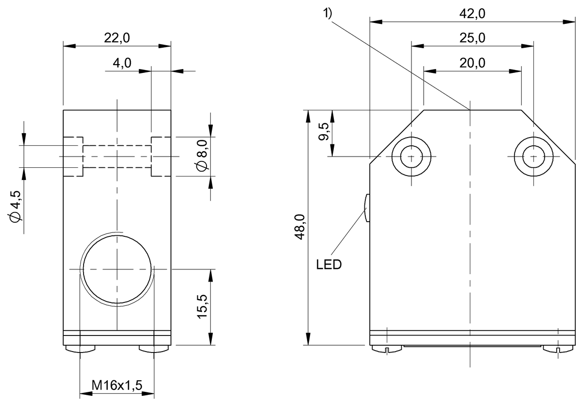 BES01ZK - BES 516-344-H2-Y (Endüktif tek konumlu limit sviçleri) - Görsel 2