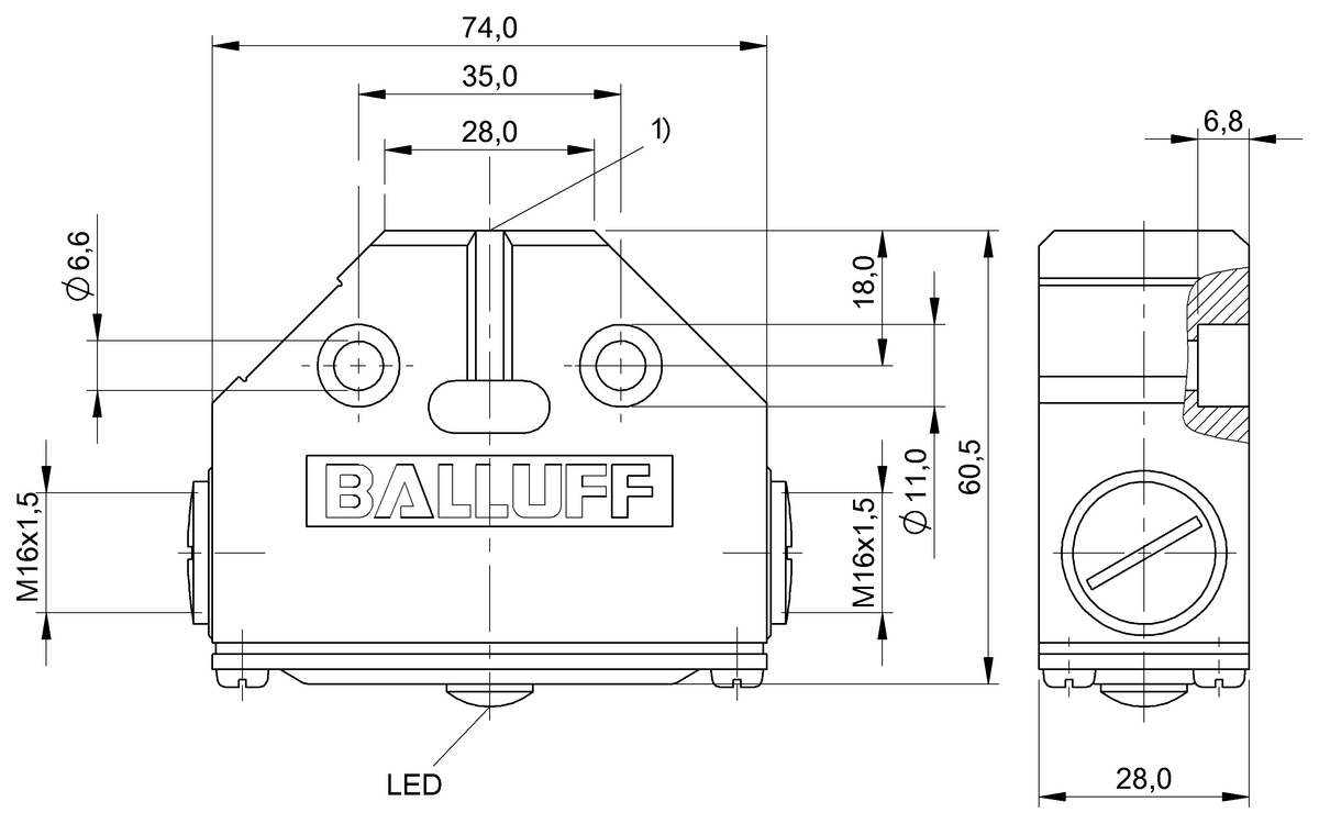 BES017M - BES 516-161-H3-L (Endüktif tek konumlu limit sviçleri) - Görsel 2