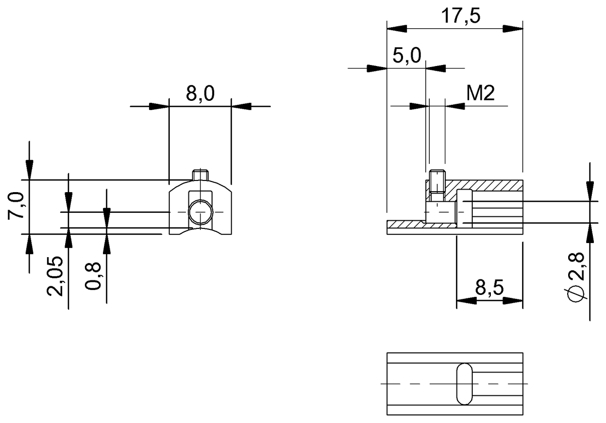 BAM00L3 - BMF 303-HW-34 (Manyetik sensörler için montaj braketleri) - Görsel 2