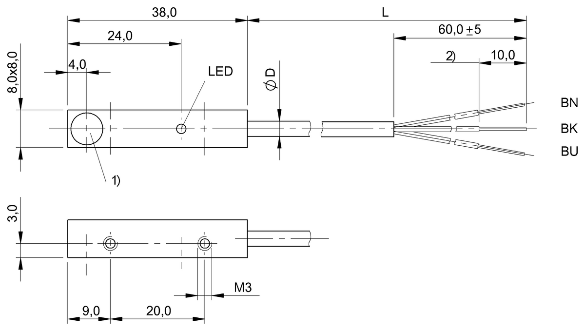 BES033N - BES 516-300-S304-C-10 (Endüktif yakınlık anahtarları) - Görsel 2