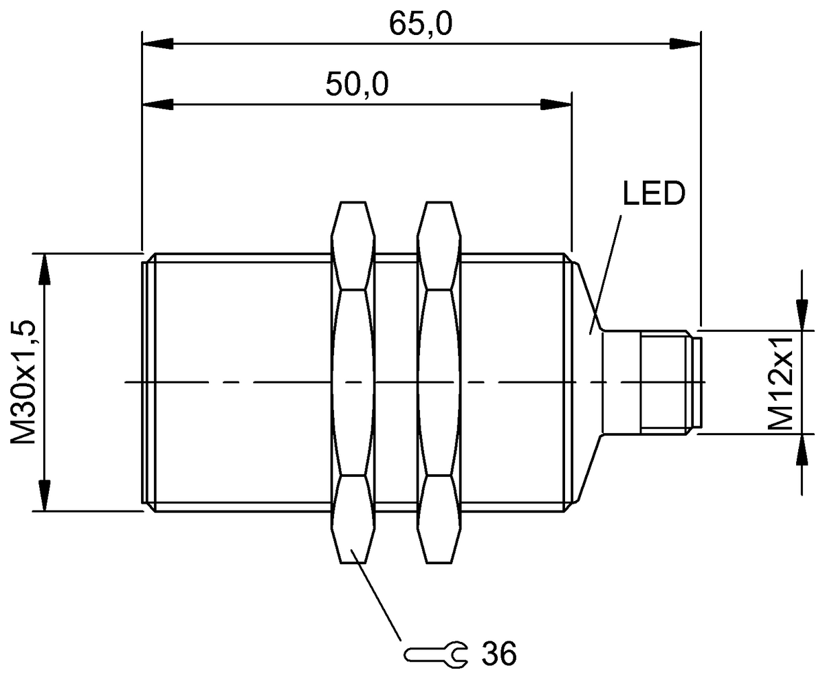 BES009P - BES M30MI-POC10B-S04K (Endüktif yakınlık anahtarları) - Görsel 2