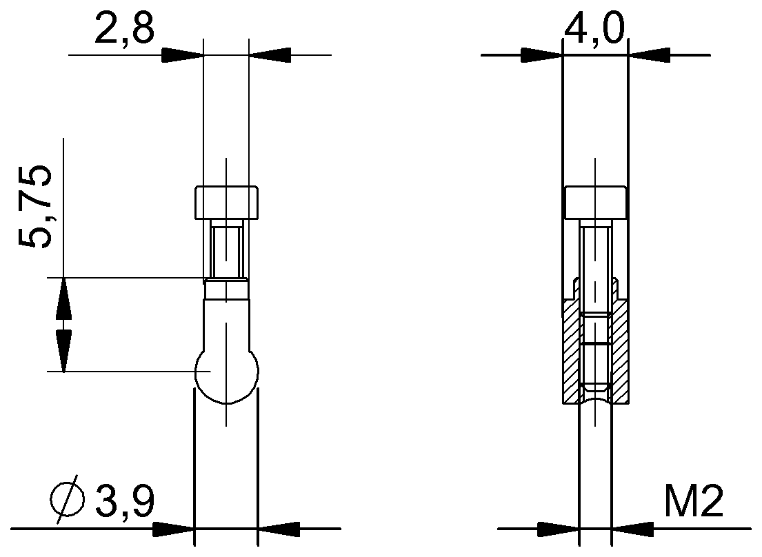 BAM00K8 - BMF 103-HW-41 (Manyetik sensörler için montaj braketleri) - Görsel 2