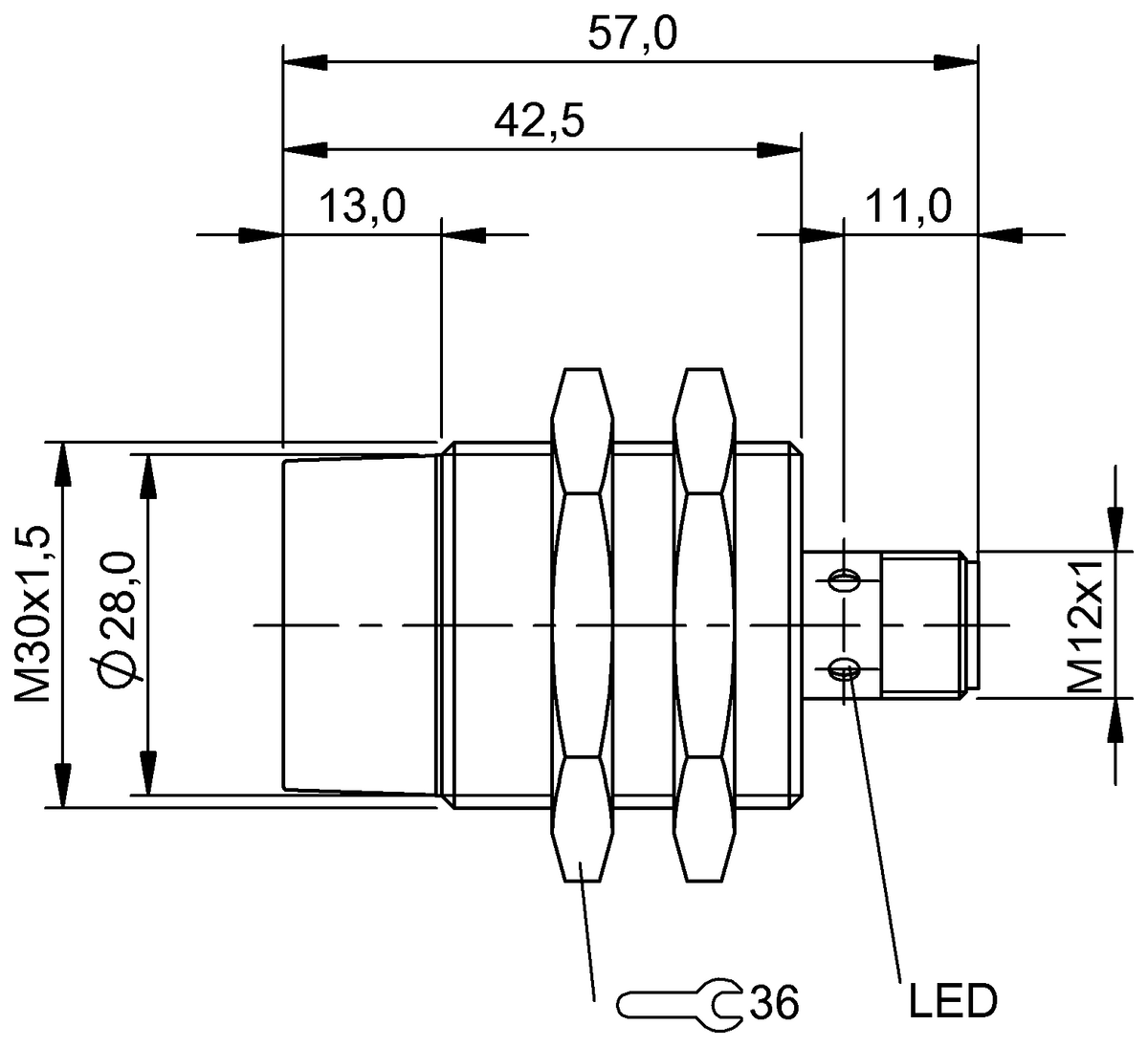 BAW002Y - BAW M30ME-UAC15F-S04G (Endüktif mesafe sensörleri) - Görsel 2