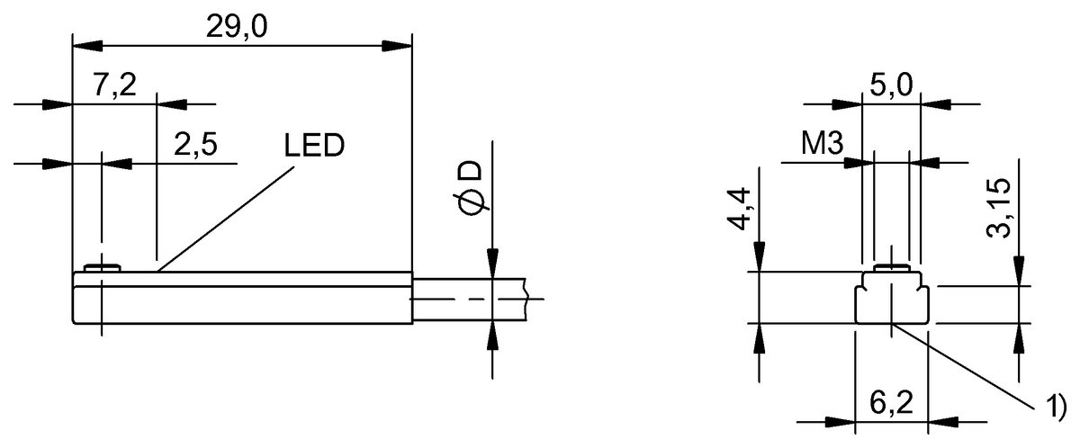 BMF008P - BMF 307K-R-AS-L-3-03 (Farklı kanal şekilleri için silindir anahtarları) - Görsel 2