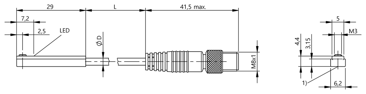 BMF0073 - BMF 307K-PS-C-2-SA2-S49-01,5 (Farklı kanal şekilleri için silindir anahtarları) - Görsel 2