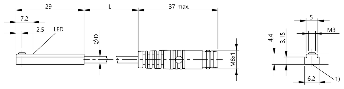 BMF00H9 - BMF 307K-PS-C-2-SA5-S49-00,2 (Farklı kanal şekilleri için silindir anahtarları) - Görsel 2