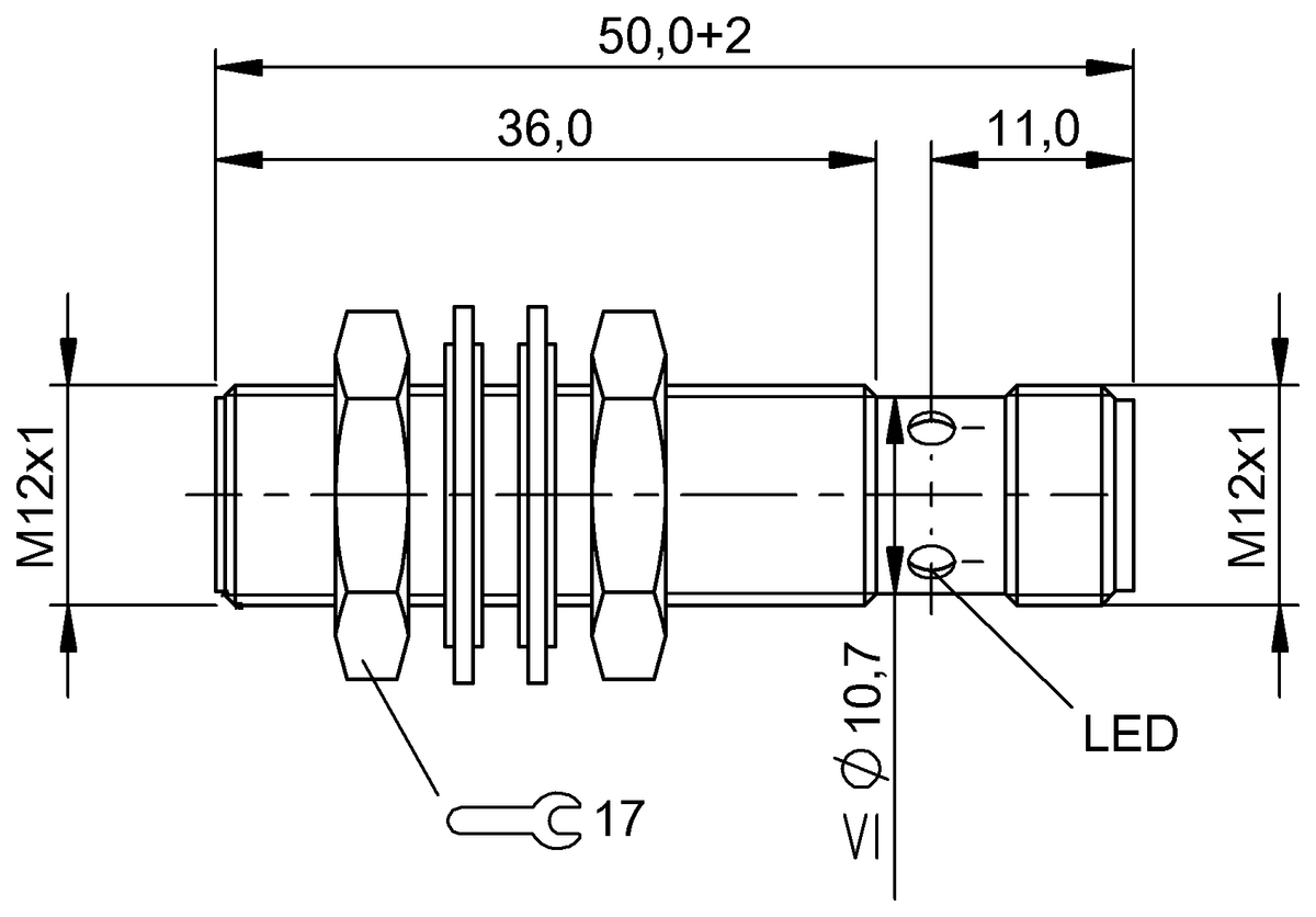 BES02JZ - BES M12MF1-PSC30A-S04G-W (Endüktif Faktör 1 sensörler) - Görsel 2