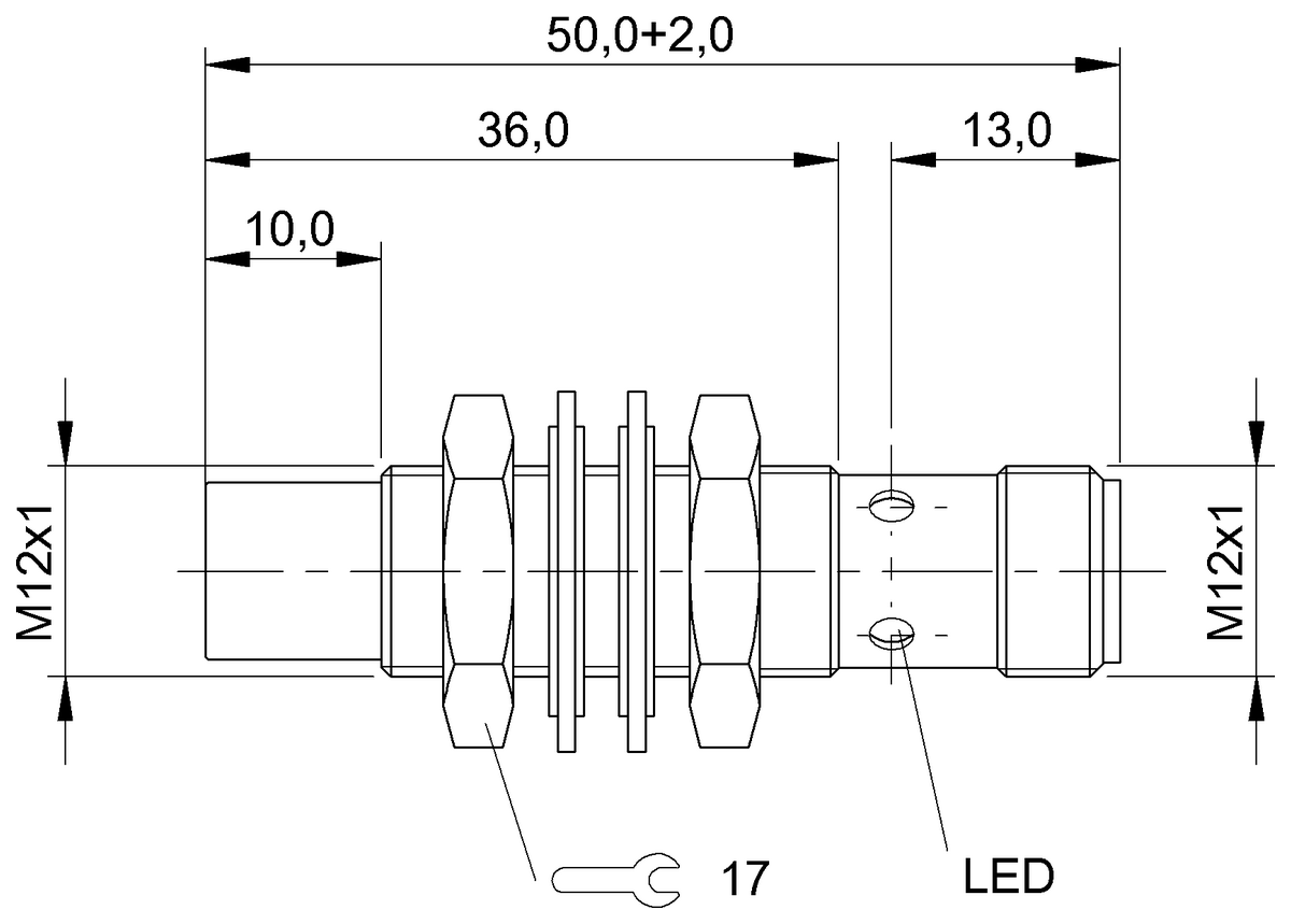 BES02YU - BES M12MD1-NSC80E-S04G (Endüktif Faktör 1 sensörler) - Görsel 2