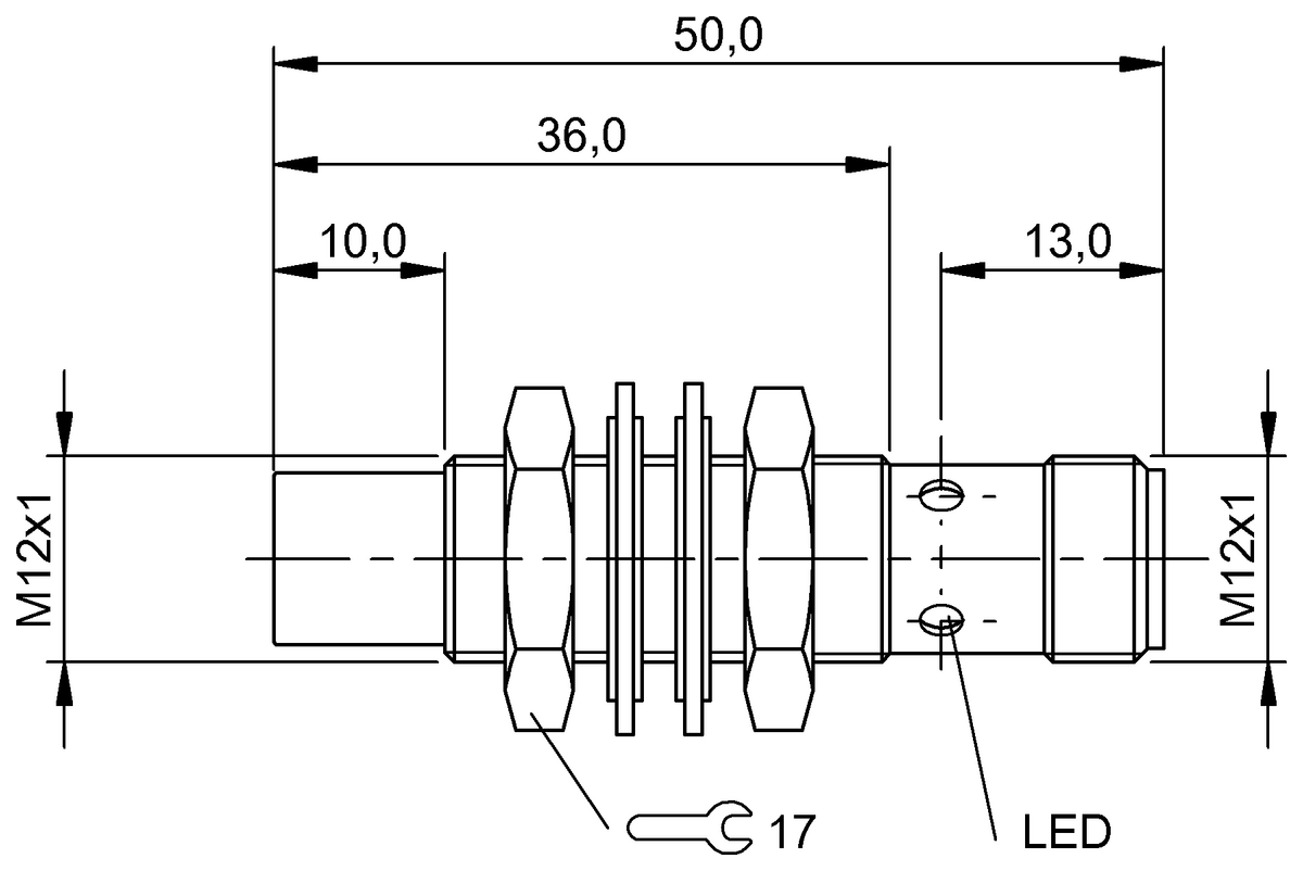 BES01PW - BES M12MD-PSC80E-S04G (Endüktif Faktör 1 sensörler) - Görsel 2