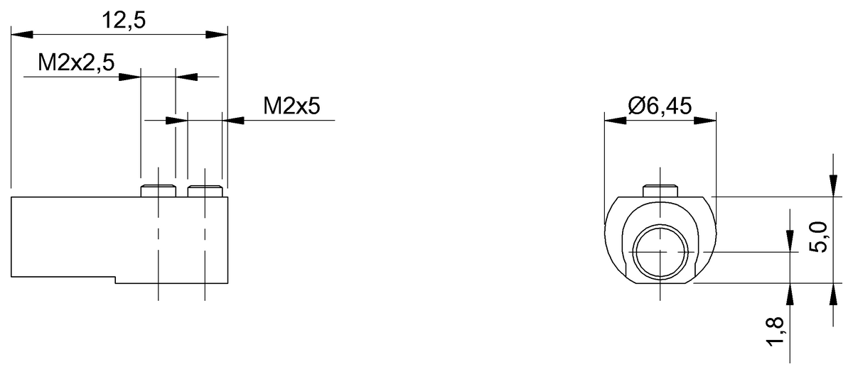 BAM00LA - BMF 303-HW-62 (Manyetik sensörler için montaj braketleri) - Görsel 2