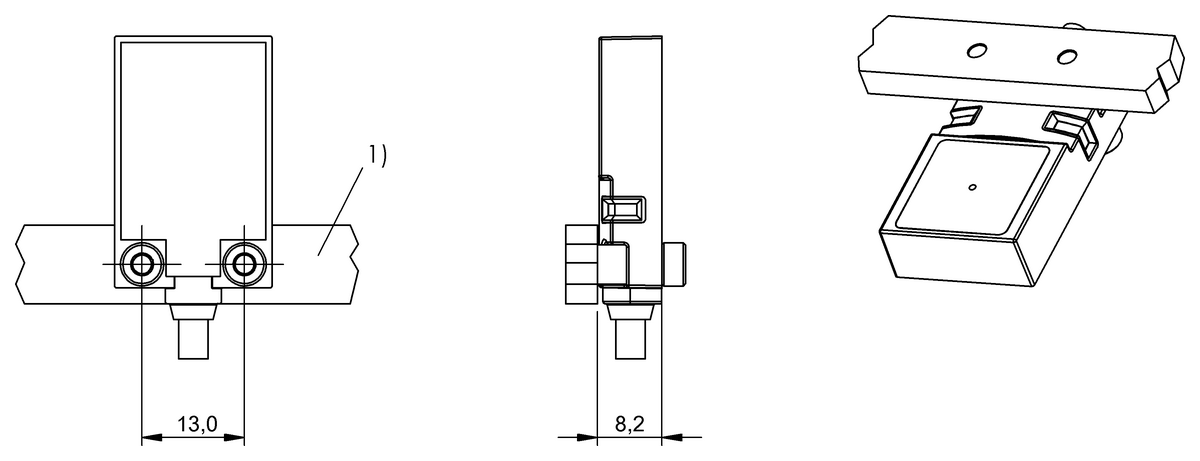 BAM00K2 - BES R01-FK-1 (Evrensel braketler) - Görsel 2